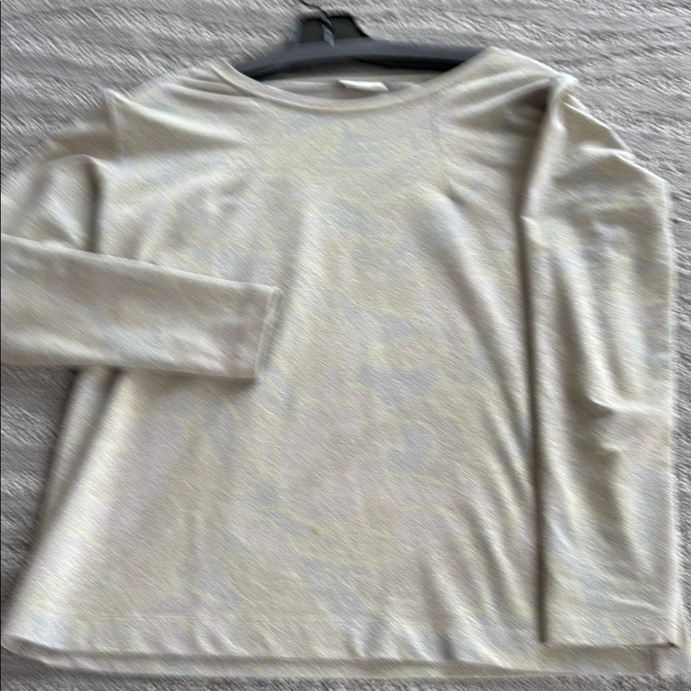 Dries Van Noten Metallic Cream Top